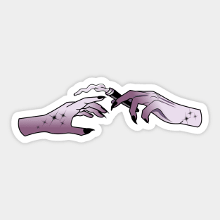 Goth hands gothic Sticker